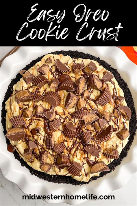 Easy Oreo Cookie Crust Recipe - Midwestern HomeLife