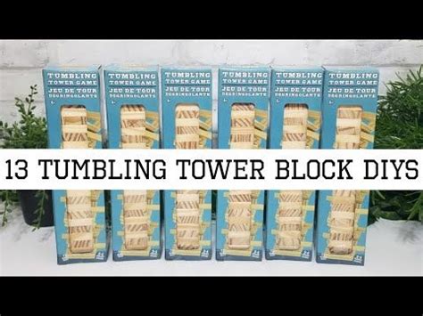 13 TUMBLING TOWER BLOCK DIYS 2022 Wood Blocks Diy Diy Blocks Wood