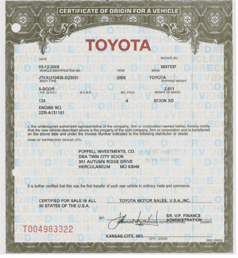 Manufacturer's Statement Of Origin - Manufacturer's Statement of Origin: Comprehensive Guide — JG Title Company