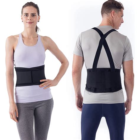 NYOrtho Back Brace Lumbar Support Belt With Suspenders For Lower Back