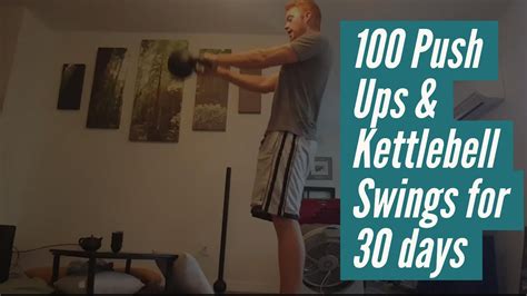 100 Kettlebell Swings A Day Before And After Letter G Decoration