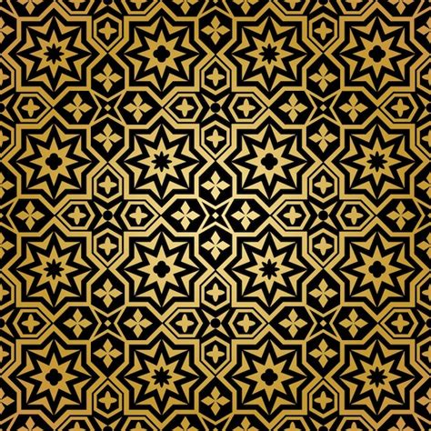 Free Vector Muslim Seamless Pattern Background Ornament Islamic