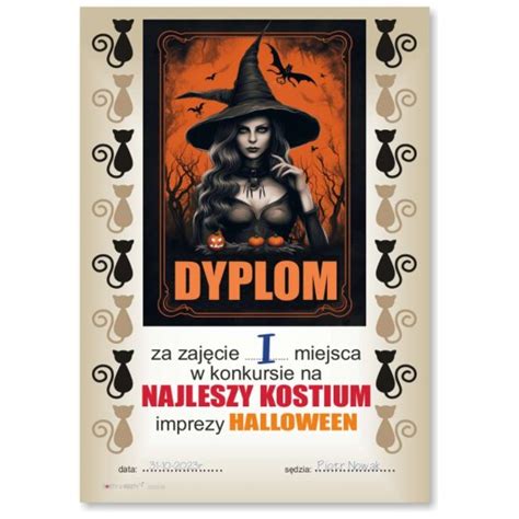 Dyplom Konkurs Najlepszy Str J Kostium Nagroda Halloween Wied Ma