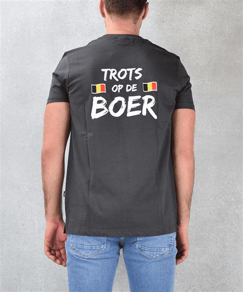 Trots Op De Boer T Shirt Zwart Werkspijkerbroek Nl