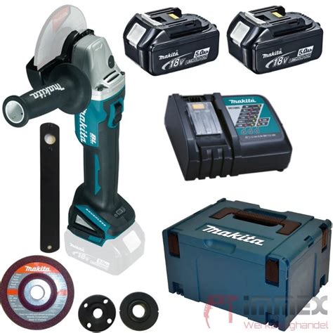 Makita AKUMULATOROWA SZLIFIERKA KĄTOWA 18 V DGA504RTJ