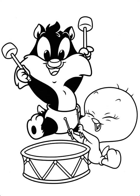 Baby Sylvester Coloring Pages