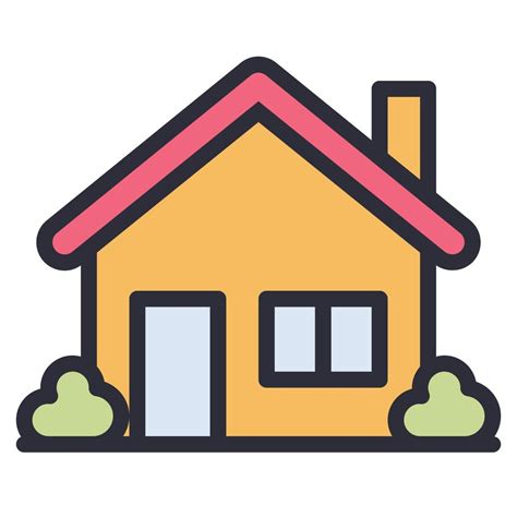 Residential Line Icon Vector Home Vector Art At Vecteezy