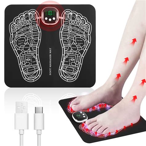 Phixnozar Ems Foot Massager Mat Foot Massager Pad Foldable Feet And