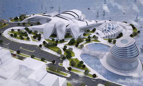 AQUARIUM MUSUEM & RESEARCH CENTER - Futuristic Building Design