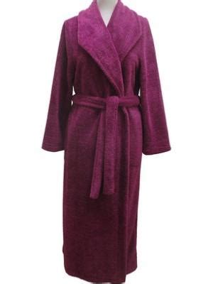 robe de chambre longue hiver Régence tissu polaire chaud Lingerie Mauve