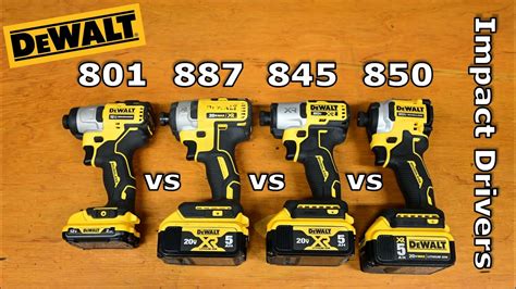 Top Best Dewalt Impact Driver Comparison Part 1 DCF845 Vs DCF850 Vs