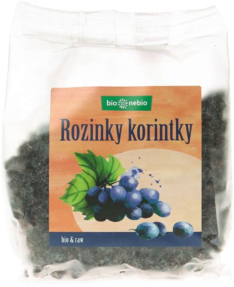 Bezlepka Bio Rozinky Korintky Bio Nebio 150 G