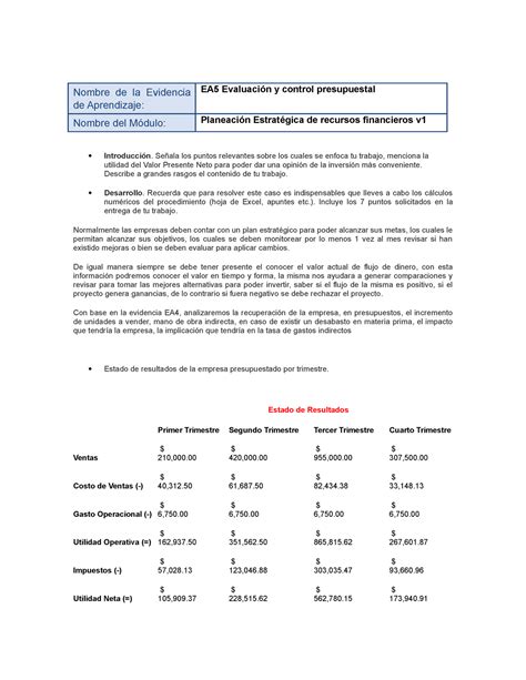 Perf Ea Ea Evaluaci N Y Control Presupuestal Nombre De La