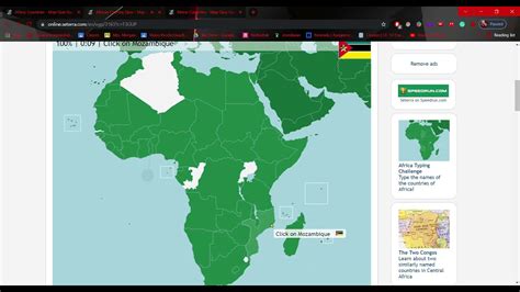 Seterra African Map Quiz 1 04 YouTube