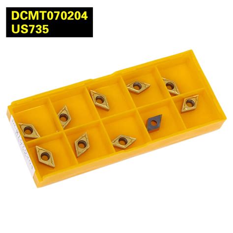 100Pcs DCMT070204 US735 Internal Turning Tools Carbide Inserts Cutting