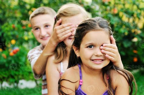 happy kids outdoor 11292702 Stock Photo at Vecteezy