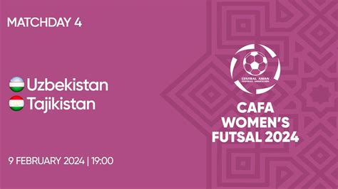 Uzbekistan Vs Tajikistan MD4 CAFA Women S Futsal Championship 2024