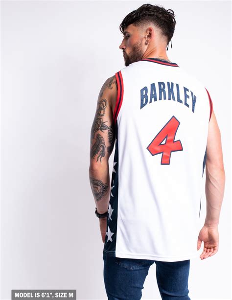 Charles Barkley #4 United States Dream Team Basketball Jersey ...