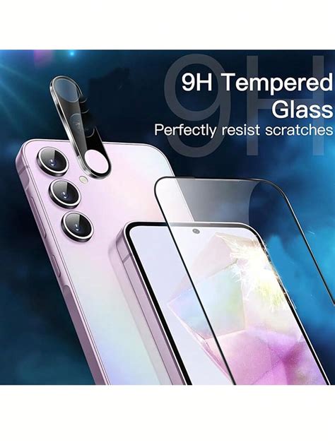 2 2 Packs Full Coverage 9H Tempered Glass Screen Protector Compatible