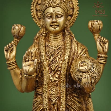 Lakshmi Narayan Statue In Brass Large Big Size 44cm Standing Etsy