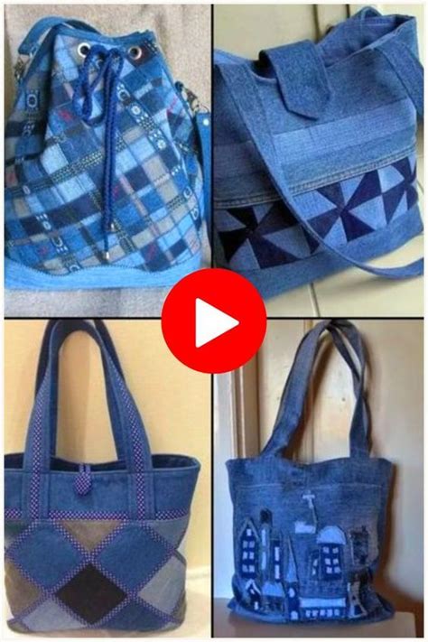 6 DIY Cute Denim Bags Out Of Old Jeans In 2024 Denim Bag Denim Bag