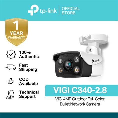 TP Link VIGI C340 2 8mm 6mm 4MP Outdoor Full Color