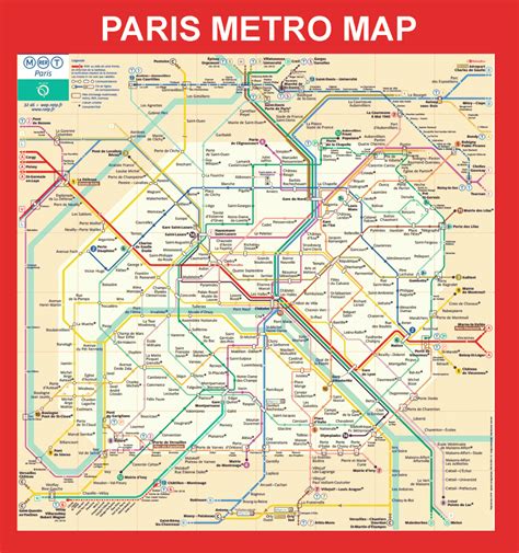 Paris Metro Map - TravelsFinders.Com