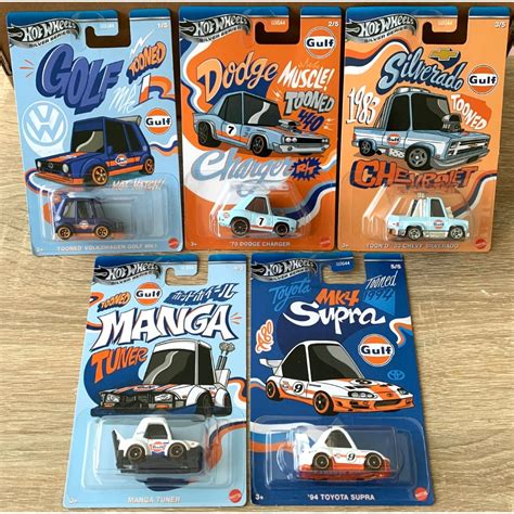 風火輪 Hot Wheels 銀標 Q車 卡通化 海灣石油 福斯GOLF 道奇襲擊者 雪佛蘭皮卡 豐田SUPRA 蝦皮購物