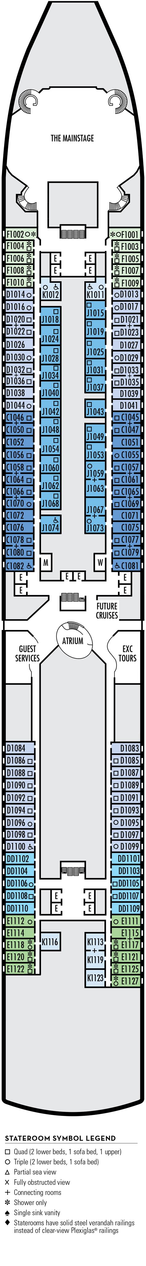 Noordam – Deck Plans - Planet Cruise