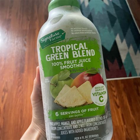 Signature Farms Tropical Green Blend Smoothie Reviews Abillion