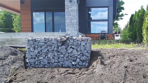 Gabions Architecturaux En Mur De Sout Nement Gabion Express Clic