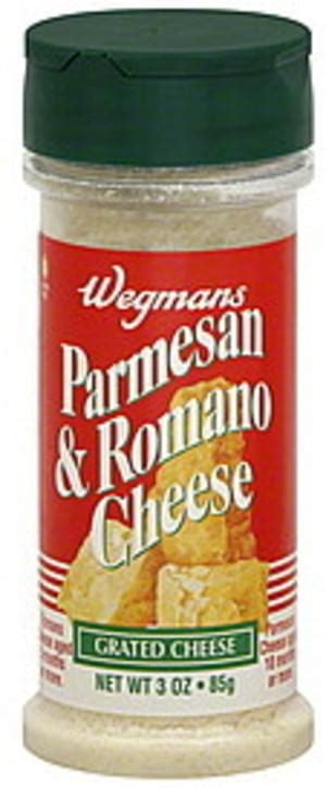 Wegmans Parmesan Romano Cheese Grated Cheese 3 Oz Nutrition