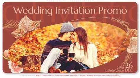 Wedding Invitation Promo Videohive Myvfxpro