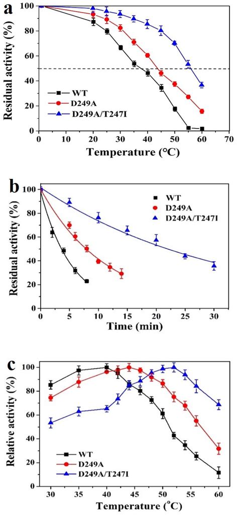 Influence Of Temperature On The Activity Of Wild Type Lrldh And The