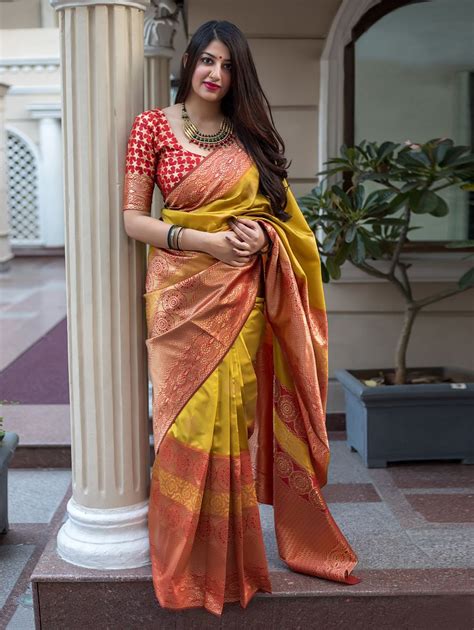 Pin By Kishorvittal Mangalore On Gorgeous Sarees Silk Saree Blouse