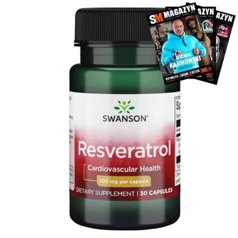 SWANSON RESWERATROL 100mg ANTYOKSYDACJA SERCE 30k 12439834844 Allegro Pl