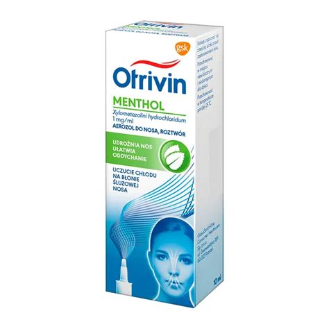 Otrivin Menthol Mg Ml Aerozol Do Nosa Ml Apteka Internetowa Medest