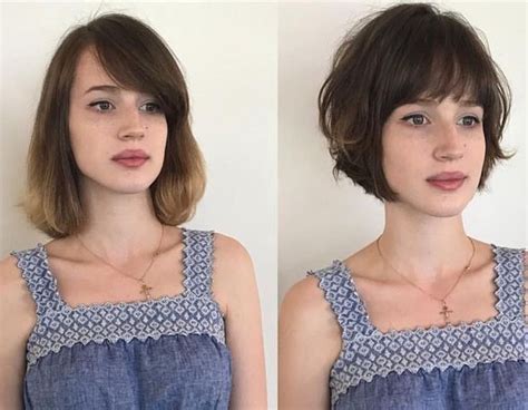 Pin By Kapsel Voorbeelden En Idee N On Voor Na Short Hair Styles