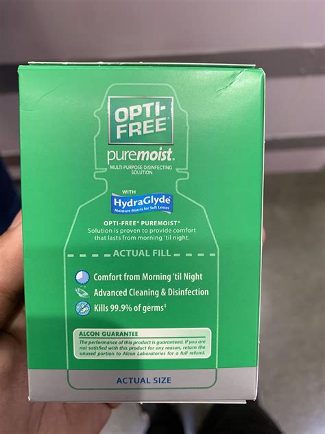 My contacts solution box marking how much is actually put into the bottle! : r/antiassholedesign