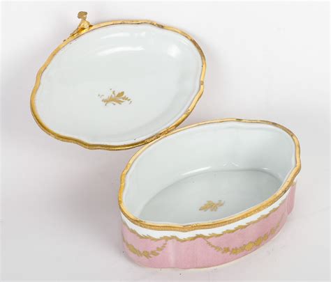 Proantic Charmante Bo Te Bonbonni Re Ou Coffret En Porcelaine D