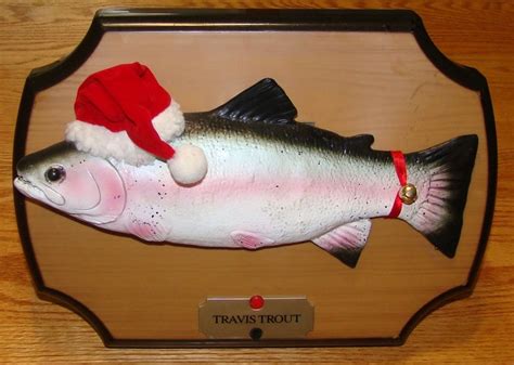 Image Travis Trout Christmas Edition Singing Motion Activated Fish