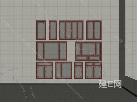 中式窗户 模型su模型下载 Id107761694 建e室内设计网