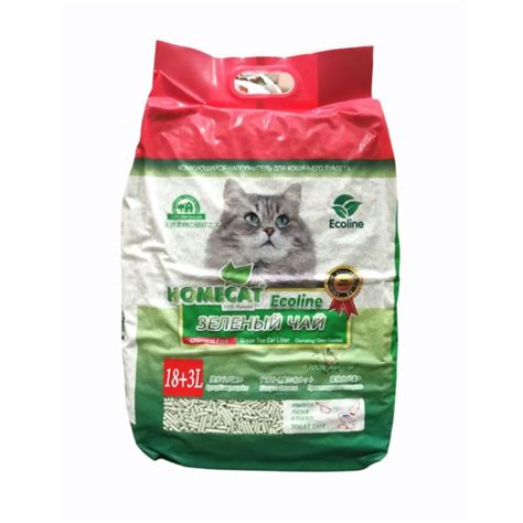 ทรายแมวEcoline 18+3L.homecat 100% Natural ทรายแมวเต้าหู้สำหรับแมว กลิ่น ...