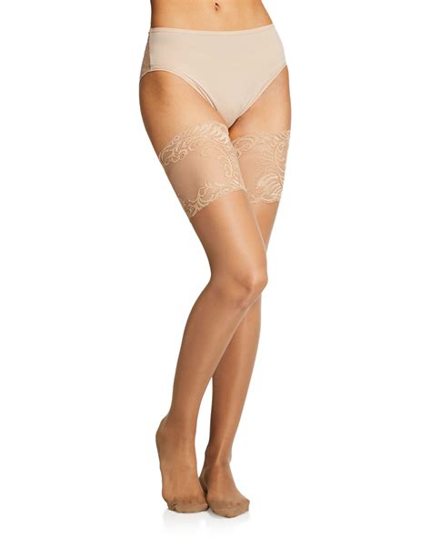 Natori Feathers Escape Back Seam Thigh Highs Stockings Neiman Marcus