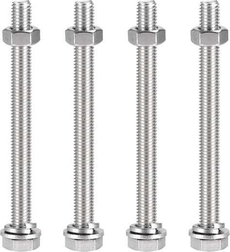 High Tensile Hex Head Bolt Zinc Plated M10 10mm X 120mm Pack Of 4