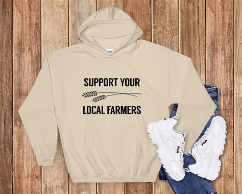 Support Your Local Farmer Hoodie Farm Hoodie Farm Hoodie Etsy