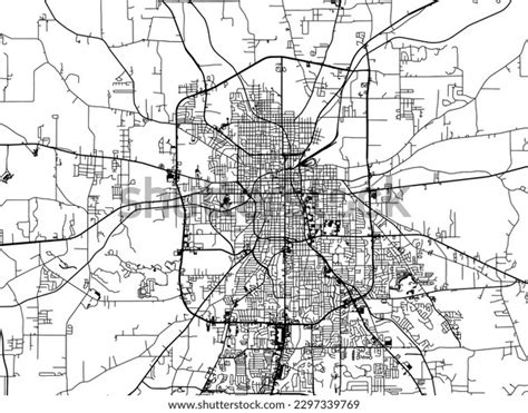 Vector City Map Tyler Texas United Stock Vector Royalty Free 2297339769 Shutterstock