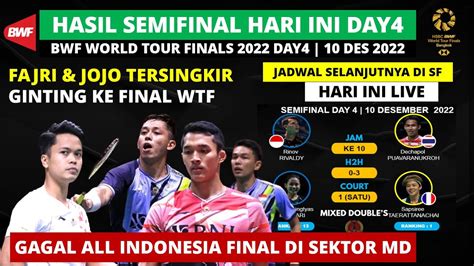 Hasil Semifinal Bwf World Tour Finals Hari Ini Ginting Ke Final