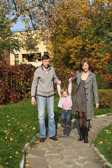 Happy family stock image. Image of merry, glad, fall - 22983351