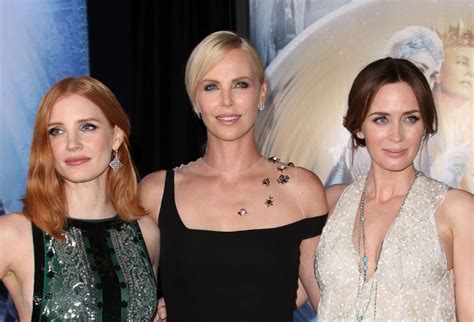 Charlize With Jessica Chastain And Emily Blunt British Actresses